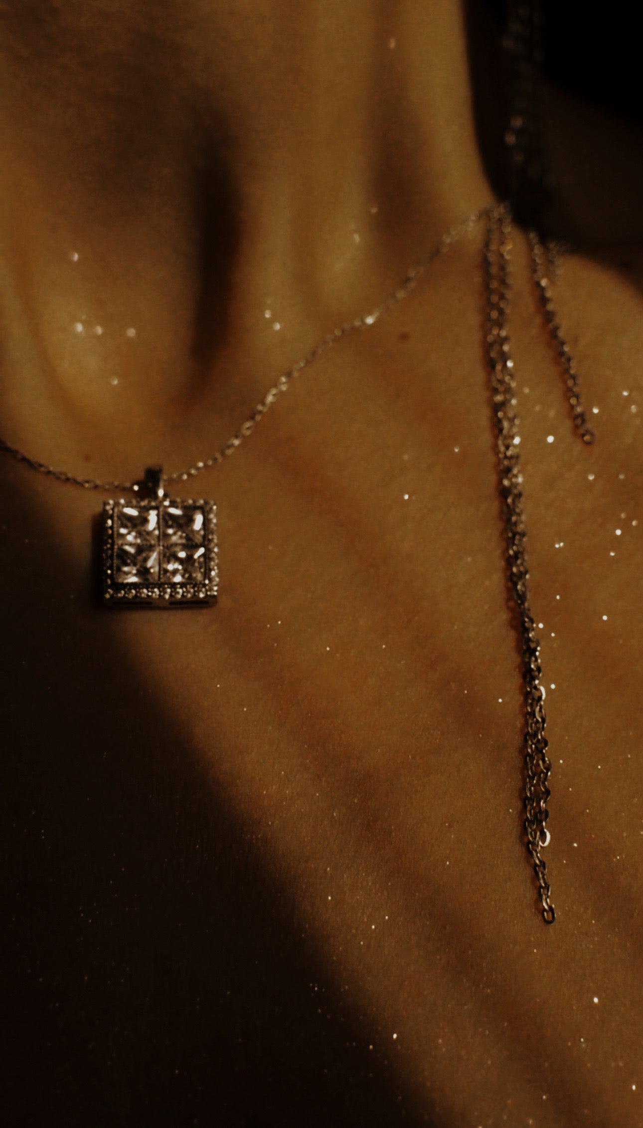 Ethereal four forces silver pendant necklace