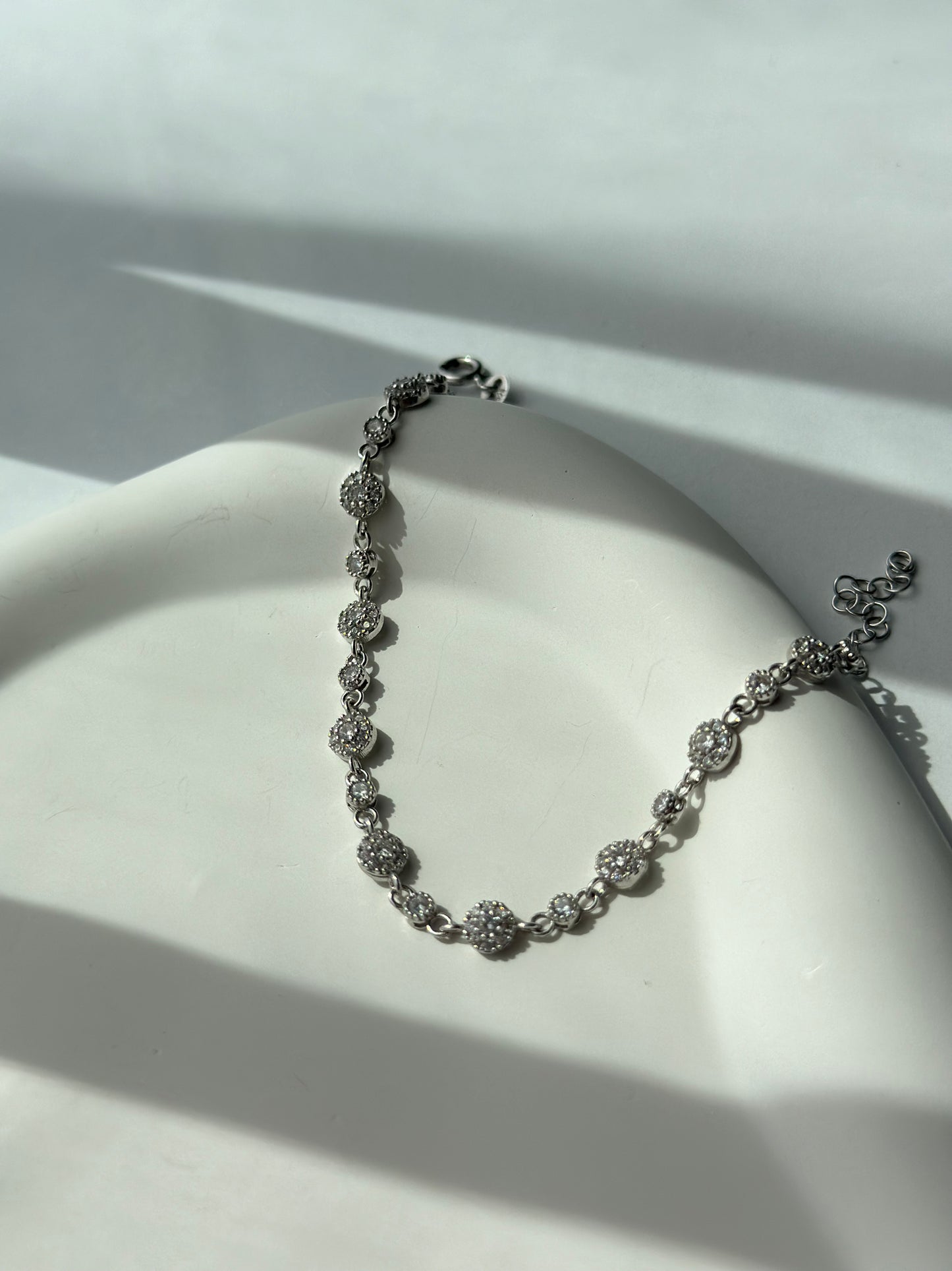 Chic classy shiny silver bracelet - Èthèora