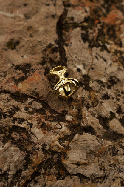  Antique hoops кольцо серебро 925 покрытие 14К золото