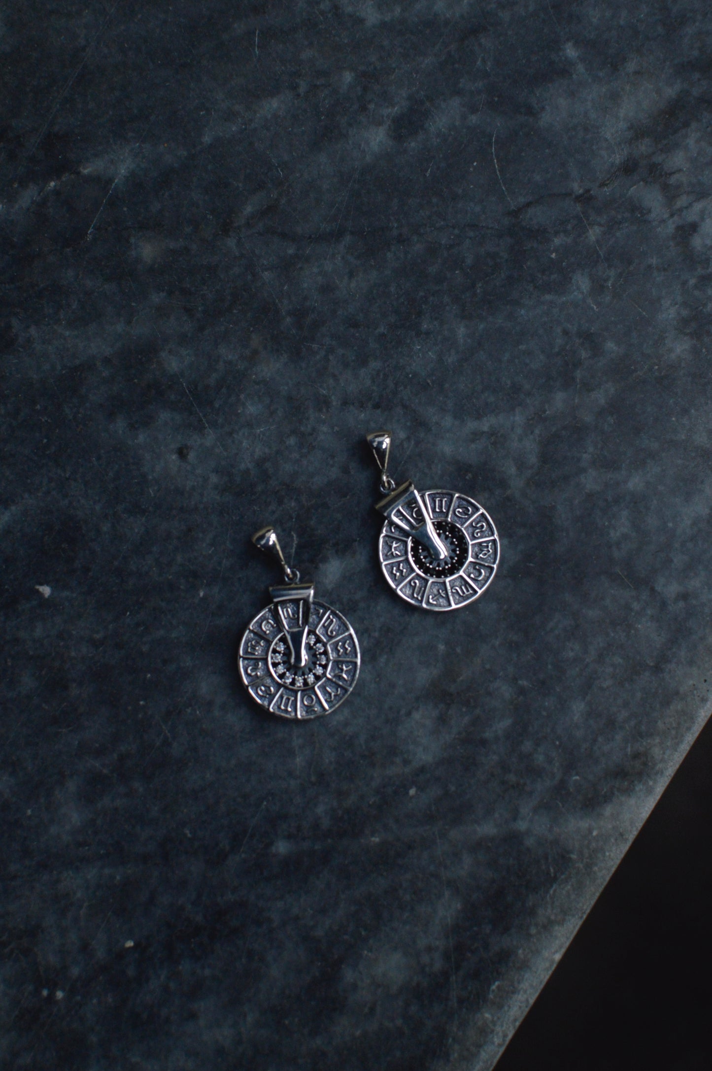 Серебряное колье Zodiac spin 14К золото 
