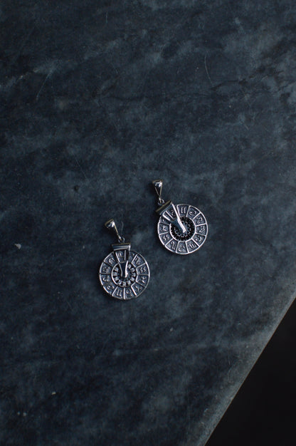 Серебряное колье Zodiac spin 14К золото 