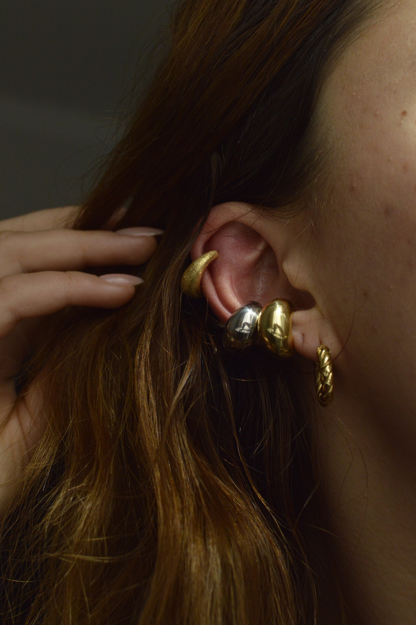 Fusion Hoop Ear Cuff Silver Ear Cuff 14K gold Ear Cuff Trend Ear Cuff