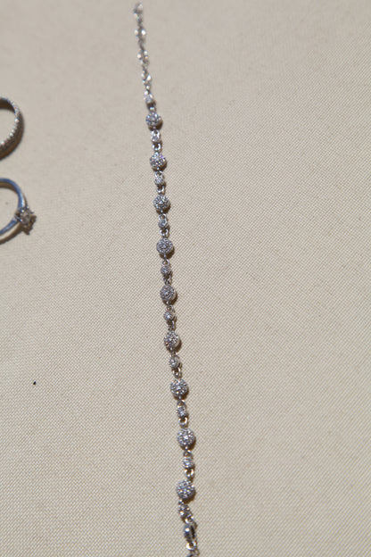 Chic classy shiny silver bracelet - Èthèora