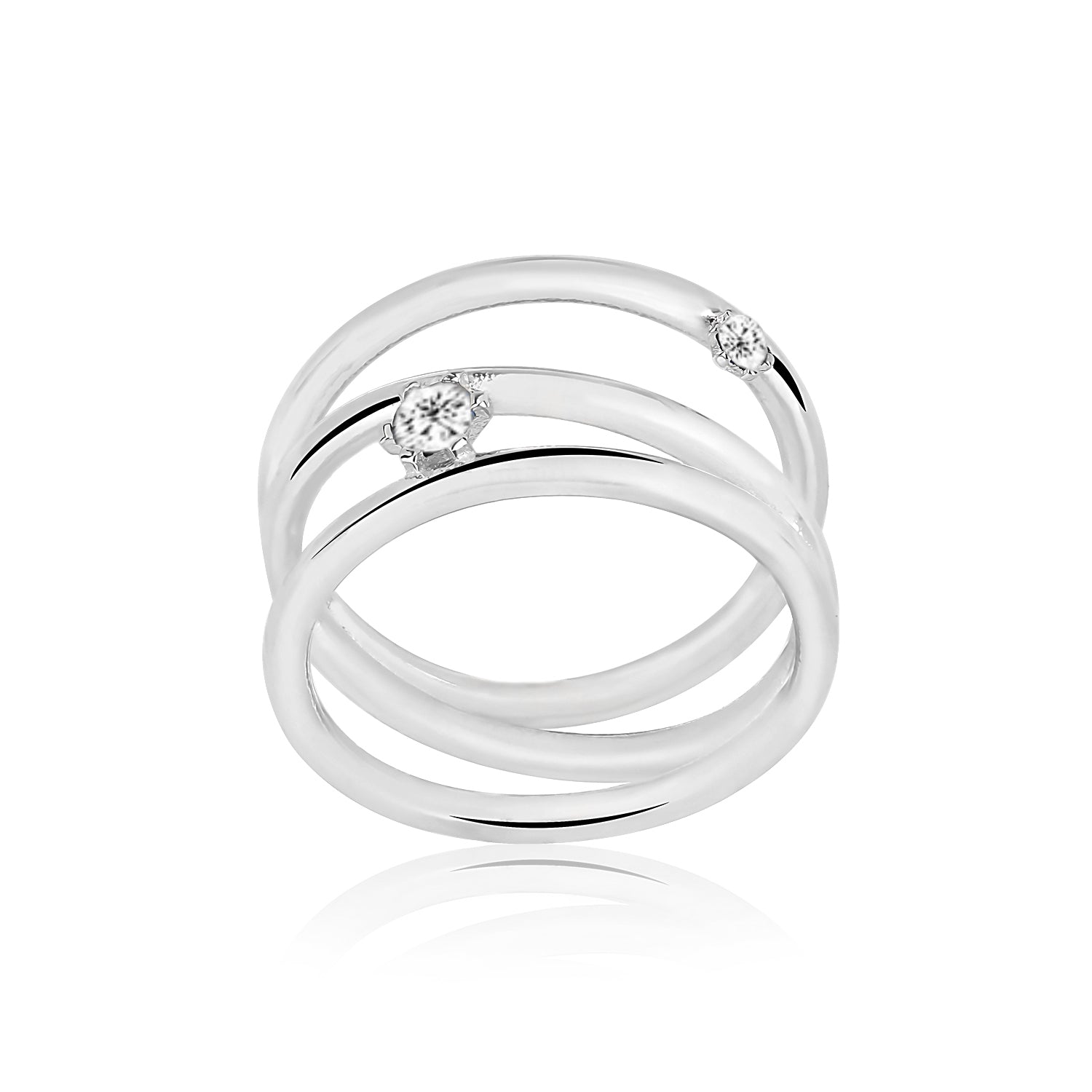 Eternity twist silver ring - Èthèora