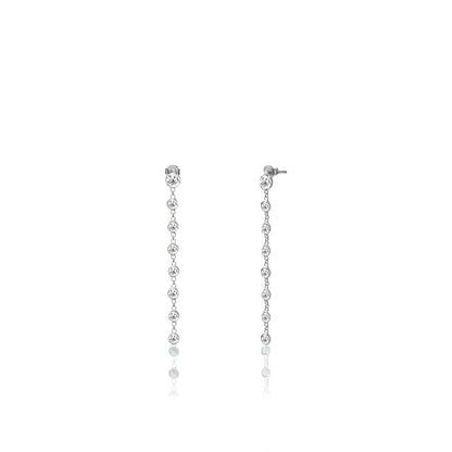 Classic Drop silver stud earrings - Èthèora