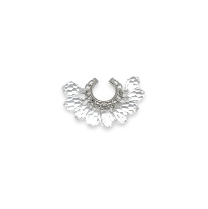 Crystal Fringe silver cuff - Èthèora