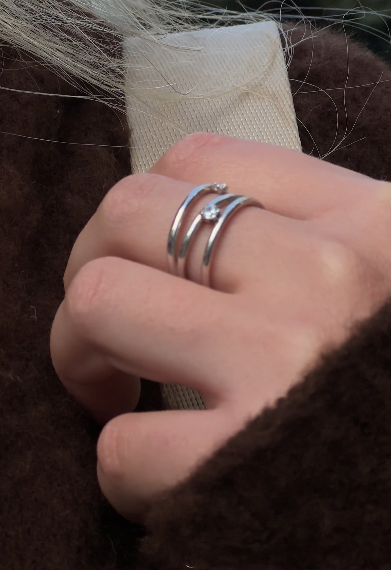 Eternity twist silver ring - Èthèora