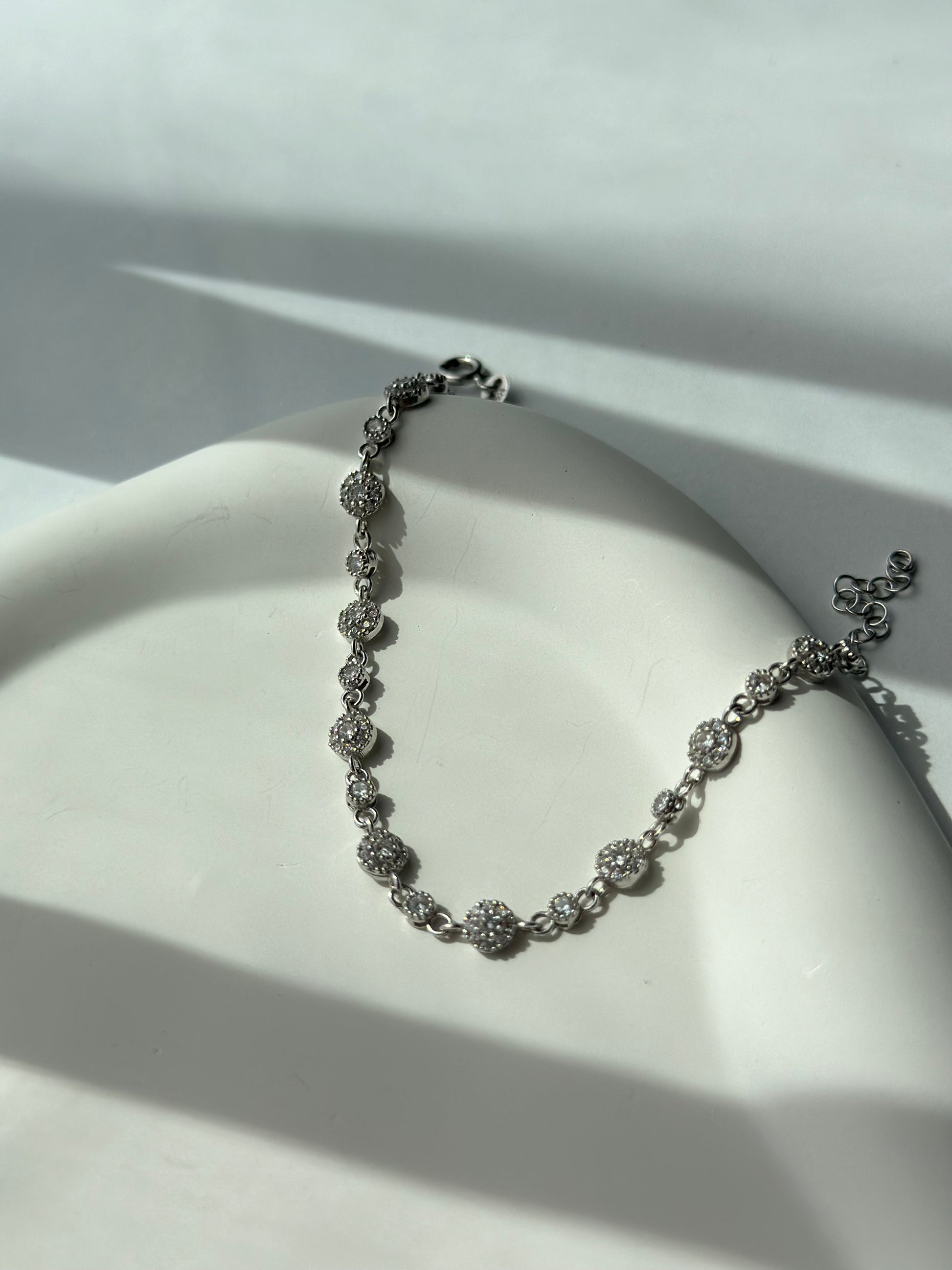 Chic classy shiny silver bracelet - Èthèora