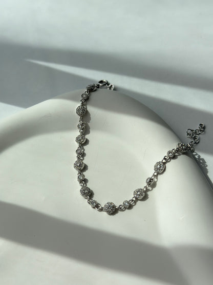 Chic classy shiny silver bracelet - Èthèora