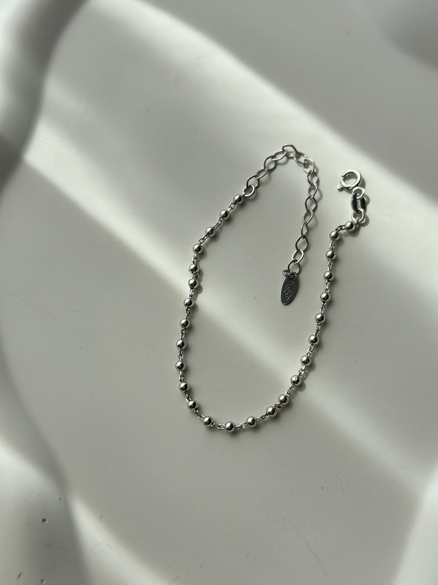 Ball chain design silver bracelet - Èthèora