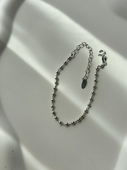 Ball chain design silver bracelet - Èthèora