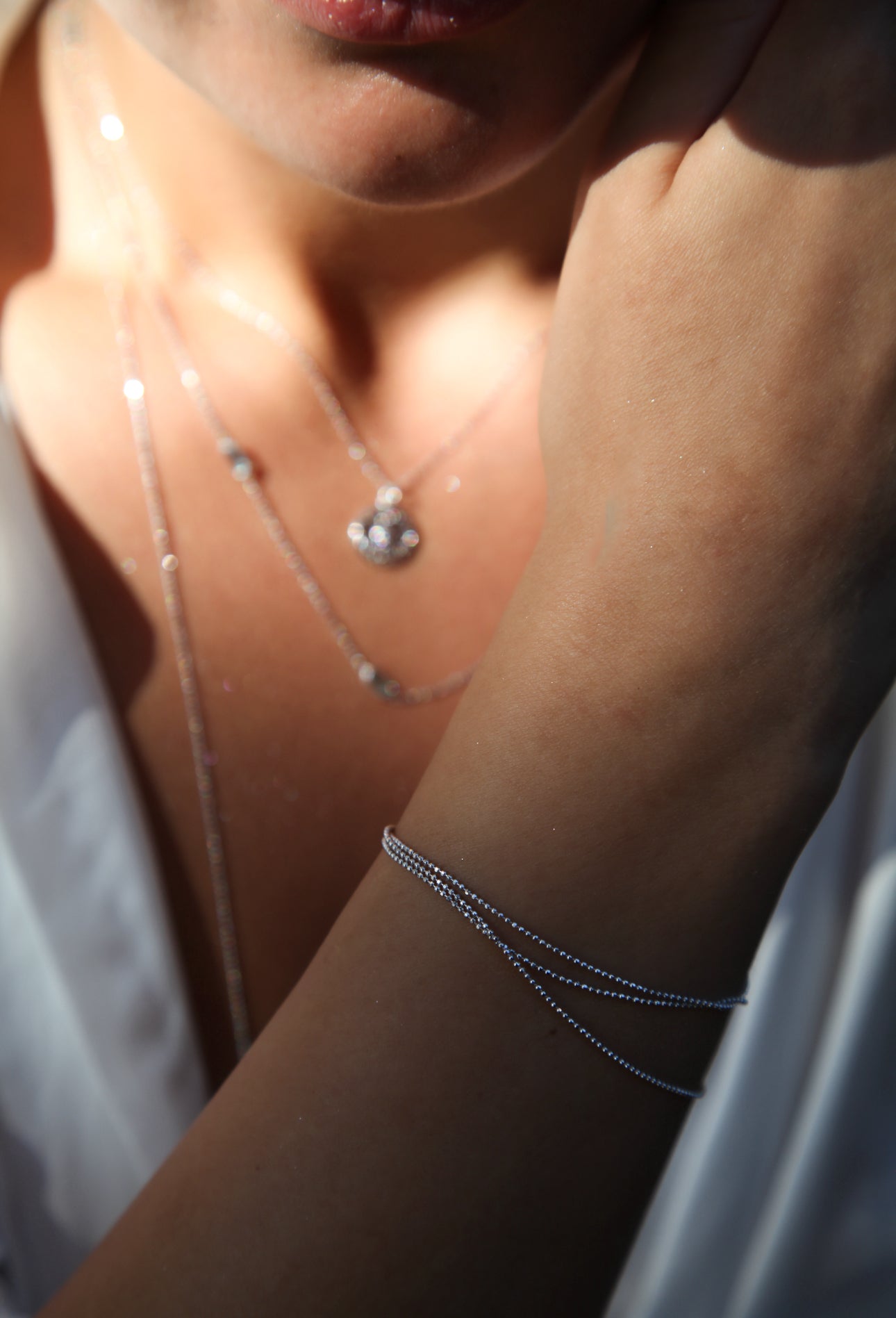 Radiant shine tiny silver bracelet - Èthèora
