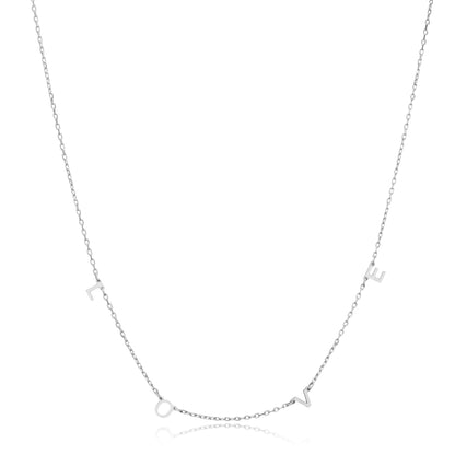 LOVE letter silver necklace - Èthèora